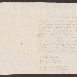 Letter to 'Mr. Henry Bright, Mercht. , Bristol from Cath. Hamilton, White Church'.