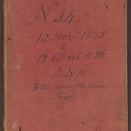 Richard Bright Letterbook, 18 November 1825-12 April 1826, Volume 14