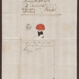 Letter cover to Henry Bright Esq., Merchant in Bristol