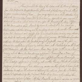 Letter to Samuel Munckley Esq. and [?] from Lowbridge Bright, Bristol