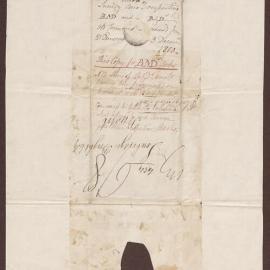 Cover of letter to L. Bright, Bristol