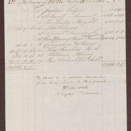 Balances of Bright & Duncomb's Books, 14 October, 1806