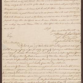 Two Letters. (i) Letter dated 1 November 1753 to 'Sir' from Henry & Francis Bright, Kingston [Jamaica]. (ii) Letter dated 4 November 1753 to 'Dear Brother' [Henry Bright], Bristol, from Francis Bright, Kingston, Jamaica.