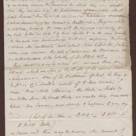 Rough Draft Letter to Jeremiah Meyler, from Richard Bright, Bristol