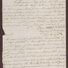 Letter to Richard Bright from Duncomb, Savage & Co. Re: Bill in your favour on Robert Cooper Lee Esq., and shipping of plants and seeds [to Bristol?]