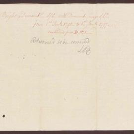 Calculation of Interest on Bright & Duncomb's account with Duncomb & Saunders 1783-1803