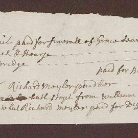 Funeral Expenses for Grace Searl