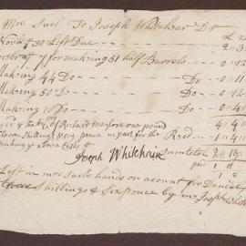 Debt of Mrs. [Grace] Surl to Joseph Whitehear
