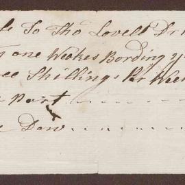 Mrs. Searle to Thomas Lovell, Dr.
