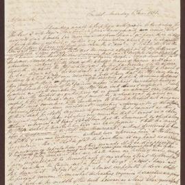 Letter to Benjamin Heywood Bright from Henry Palmer