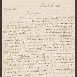 Letter to Benj. Heywood Bright from Henry Palmer.