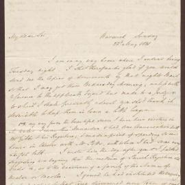 Letter to Benjamin Heywood Bright from Henry Palmer