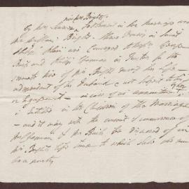 Note. Re: Mr Bengough's consent to disposal of the house on St. Philips Plain with Mrs. Wm Bright's consent