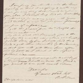 Letter to from Richard Hare