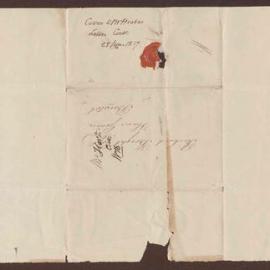 Letter cover to R. Bright from Mr. Hort