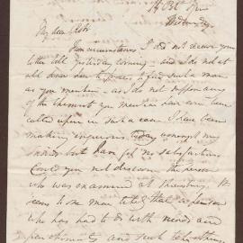 Letter to Robert Bright from Richard Bright