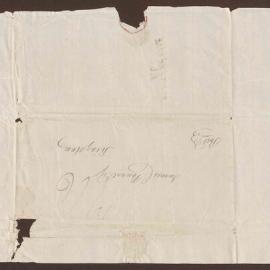 Letter Cover. To James C. Pownall Esq., Kingston [Jamaica]. [From E. Smith].