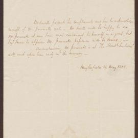 Letter to James C. Pownall Esq., Savanna la Mar, from E. Smith, Meylersfield