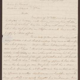 Letter & Copy to James C. Pownall & William Caldwell Esq., Kingston, from Edward Smith, Westmoreland