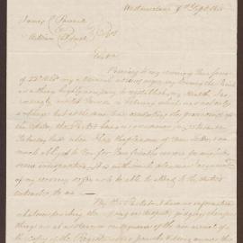 Letter to James C. Pownall & William Caldwell Esq., Kingston, from Edward Smith, Westmoreland