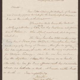 Letter to James C. Pownall, St. Andrew's from E. Smith, Meylersfield