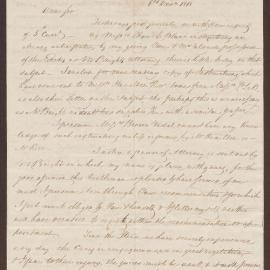 Letter to James C. Pownall, from E. Smith, Meylersfield Estate