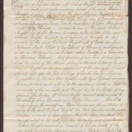 Re: William Bright's release for £250 on account of his late brother Robert Bright's proportion of Residence of F. Bright's Estate