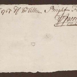 Account to Mr. Allen Bright from Jacob Riddle