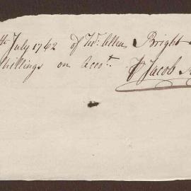 Account to Mr. Allen Bright from Jacob Riddle