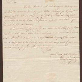 Letter to Henry Bright from Low Bright