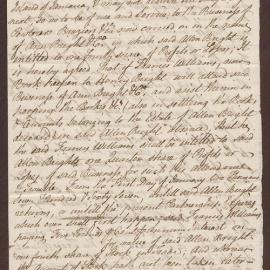 Details of business agreement between Ann and Allen Bright and Frances Williams.
