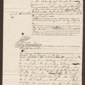 Bond for Thomas Mucklow to Henry Bright