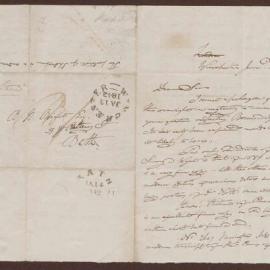 Letter to B[enjamin] H[eywood] Bright Esq. from Mr. Thomas Rodd, bookseller, London