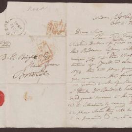 Letter to B[enjamin] H[eywood] Bright Esq. from Mr. Thomas Rodd, bookseller, London