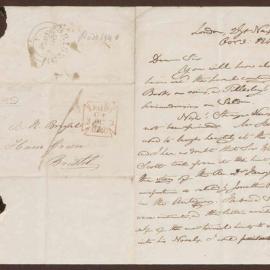 Letter to B[enjamin] H[eywood] Bright Esq. from Mr. Thomas Rodd, bookseller, London