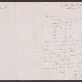 Letter to B[enjamin] H[eywood] Bright Esq. from Mr. Thomas Rodd, bookseller, London