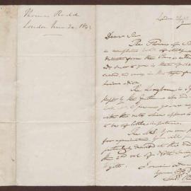 Letter to B[enjamin] H[eywood] Bright Esq. from Mr. Thomas Rodd, bookseller, London