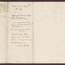 Details of Estate of Francis Bright, c.1750-c