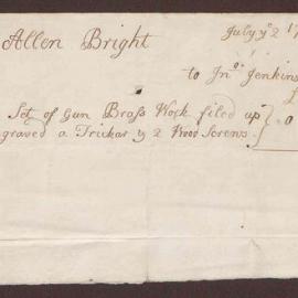 Note to Mr. Allen Bright, Re: John Jenkins