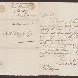 Letter and reply. (i) Letter dated 4 February 1819.