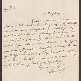 Letter to Richard Bright Esq. H[am] Green from [Dr. ] Randolph
