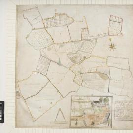 A Map of the Manor of Brockbury, lying in the Parishes of Colwall and Codington in the County of Hereford, belonging to Robert Bright