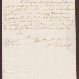 Letter to Henry Bright, Merchant, Bristol and Jamaica, from William Dowdswell