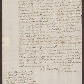 Letter to Henry Bright, St Christopher's, West Indies, from Richard Meyler, Bristol