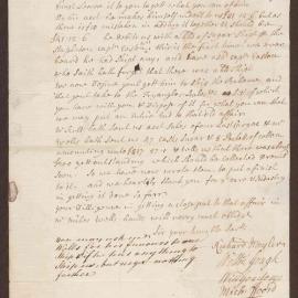 Letter to Henry Bright, St Christopher's, West Indies, from Michael Ffoord, William Gordon, William Gough and Richard Meyler, Bristol