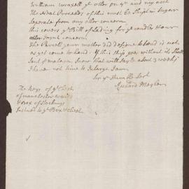 Letter to Henry Bright, St Christopher's, West Indies, from Richard Meyler, Bristol