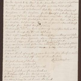 Letter to Henry Bright, St Christopher's, West Indies, from Richard Meyler, Bristol