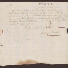 Letter to Richard Meyler, Merchant, Bristol, from Henry Bright, Bristol