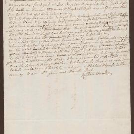 Letter to Henry Bright from Richard Meyler, Bristol