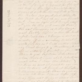 Letter to Richard Meyler, Bristol, from Henry Bright, St. Christopher's, West Indies